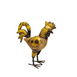 Kogut figurka metalowa z recyclingu 23x23cm